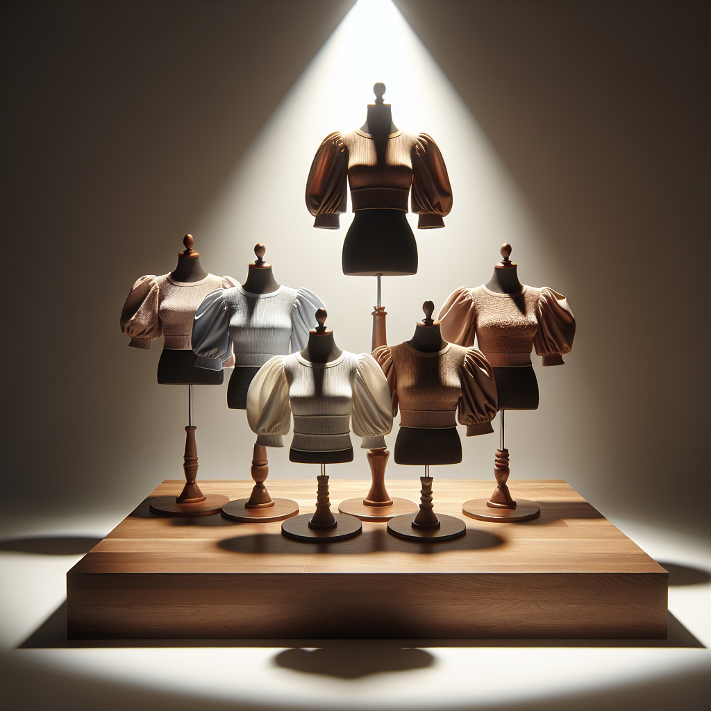 Trendy Crop Tops With Puff Sleeves