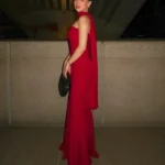 Elegant White Ribbon Fishtail Dress - Strapless Backless Gown - Image 5