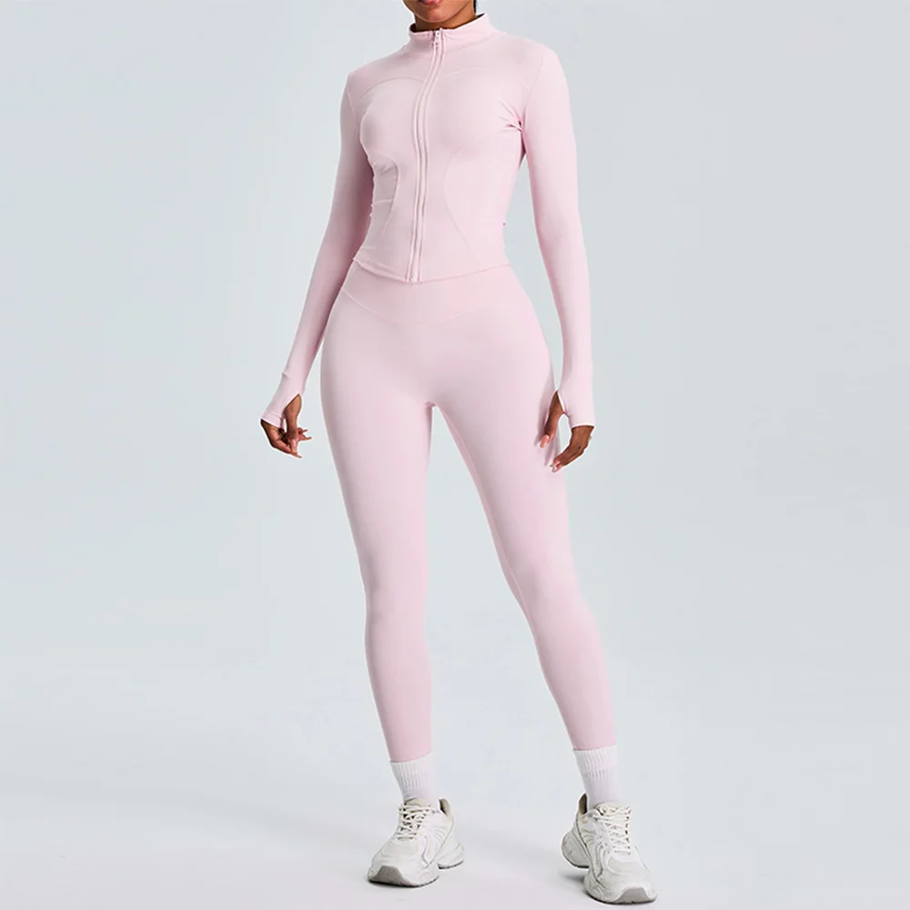 kf-S03ced4640109414e98c02d74a28bf16eC Luxurious High-Waist Yoga Set - Breathable Activewear Women