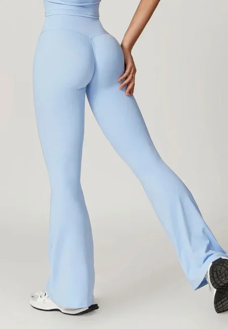 High-Waist Flared Yoga Pants for Women - Stylish & Breathable