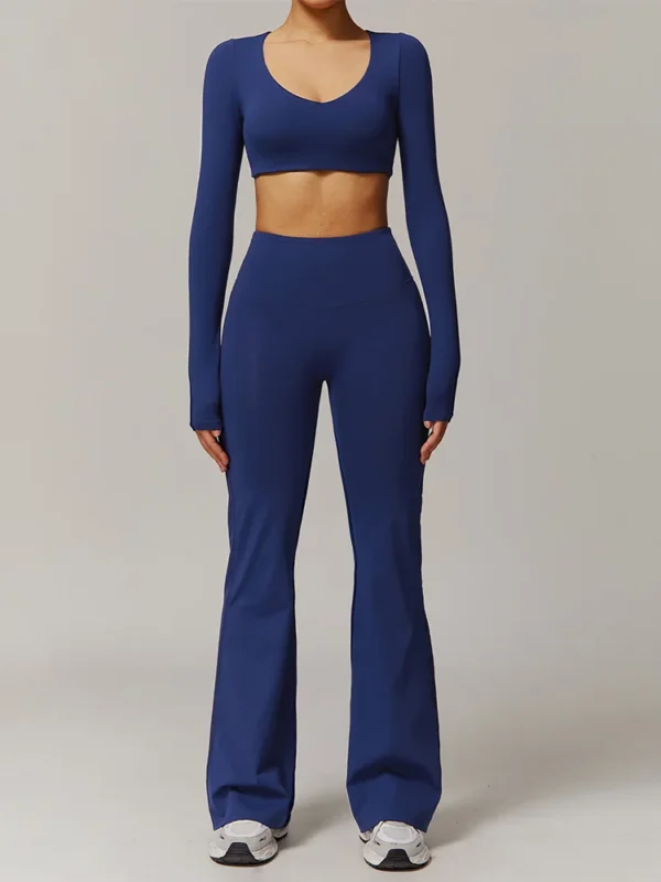 Luxurious Seamless 2 PCS Yoga Set for Stylish Workouts