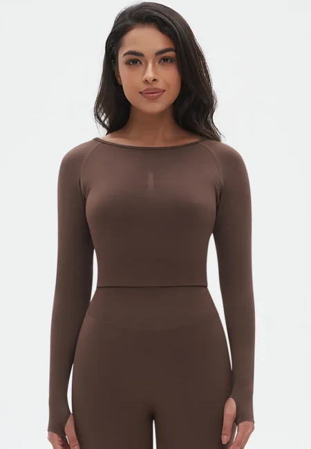 Luxurious Seamless Yoga Top - Premium Stretch Activewear