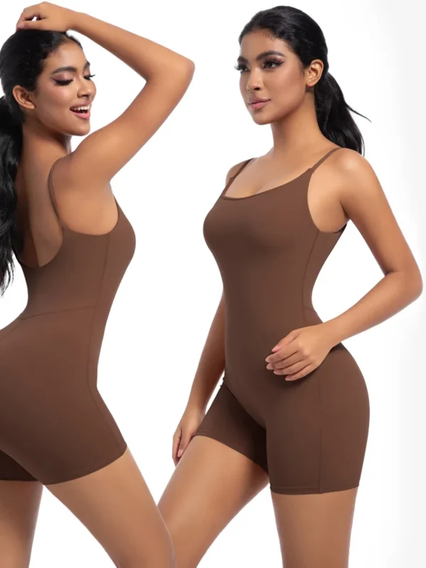 Elegant Women's Yoga Jumpsuit - Slim Fit Fitness Bodysuit