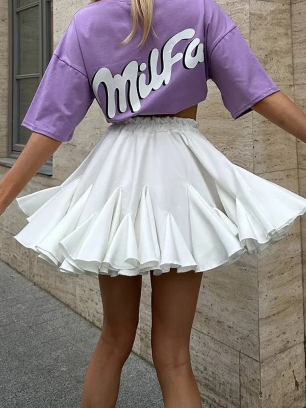 Effortless Summer Ruffle Skirt for Chic Office & Casual Wear