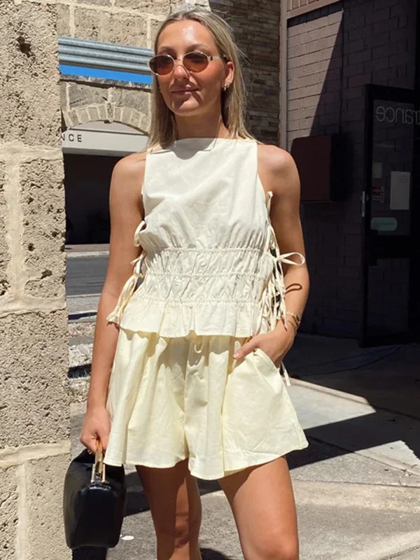 Chic Summer Vest and Shorts Set for Effortless Style