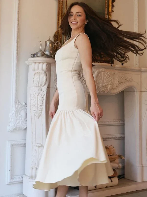 Elegant Off-Shoulder Sundress for Women - Ruffle Maxi Style