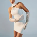 Chic High Waist Mini Dress with Hollow Design for Summer Glam - Image 6