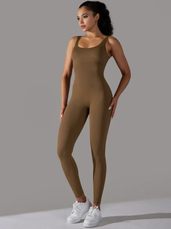 Stylish High-Waist Women's Yoga Jumpsuit for All-Day Comfort