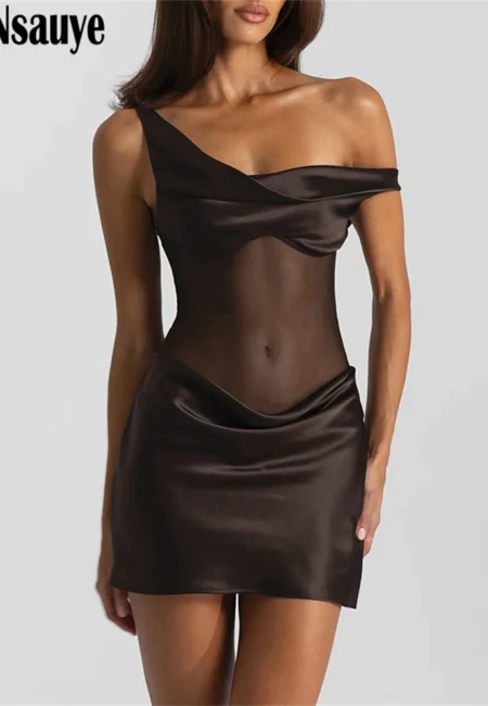 Sleek Satin Mini Dress for Stunning Summer Nights