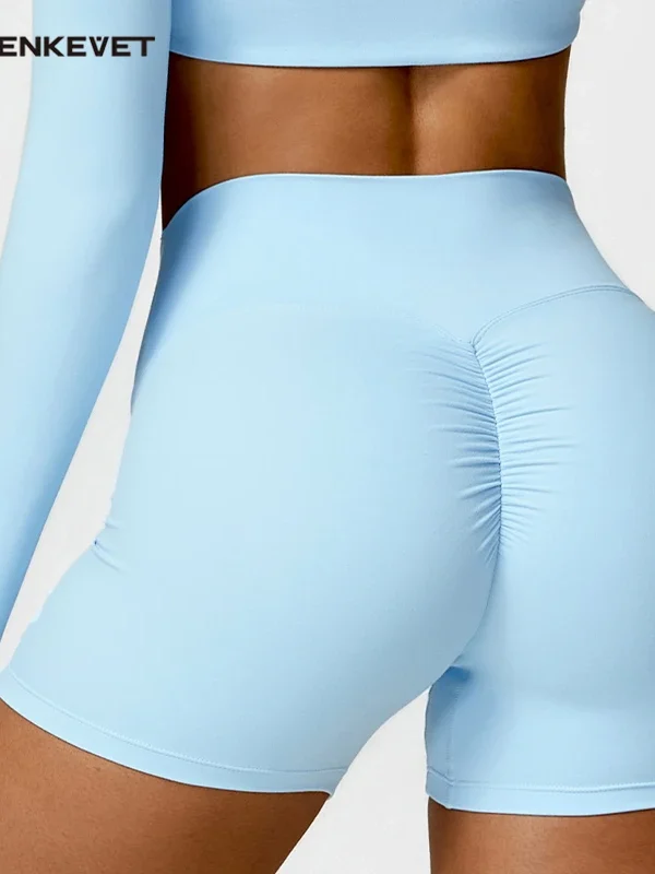 High Waist Quick-Dry Fitness Shorts for Women - Stylish & Soft