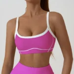 Stylish Women's Yoga Bra with Detachable Pads & Breathable Design