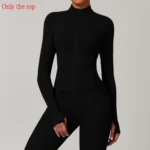 Elevate Your Workout with Stylish Long Sleeve Yoga Jacket - Image 3