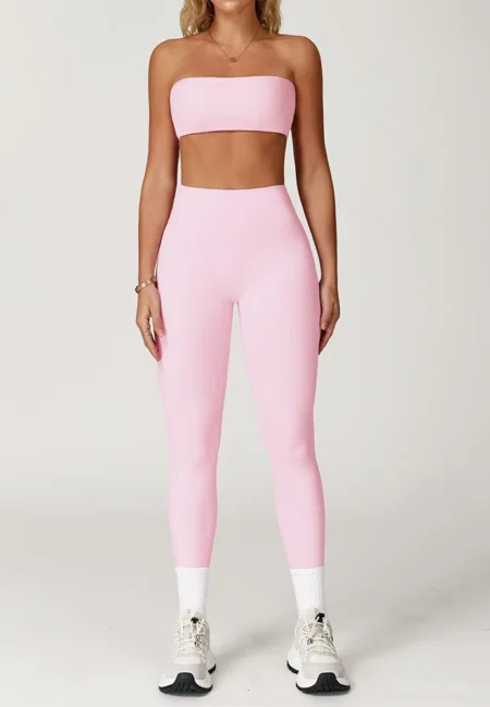 Luxurious Women's Yoga Set - High-Waist Leggings & Bra