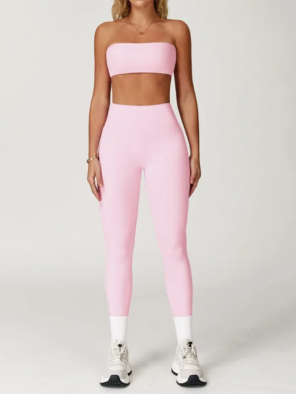 Luxurious Women's Yoga Set - High-Waist Leggings & Bra