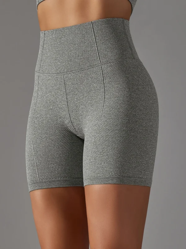 Chic Checkered Seamless Yoga Shorts for Ultimate Comfort