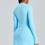 Elegant Long Sleeve Yoga Top for Active Women - Quick Dry Fitness - Image 6