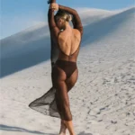 Elegant Backless Beach Cover-Up Dress for Summer Parties - Image 2