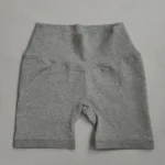 Chic Checkered Seamless Yoga Shorts for Ultimate Comfort - Image 6