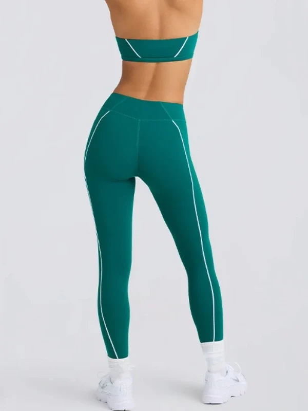 High-Waist Yoga Leggings with Pockets | Quick-Dry Fitness Tights