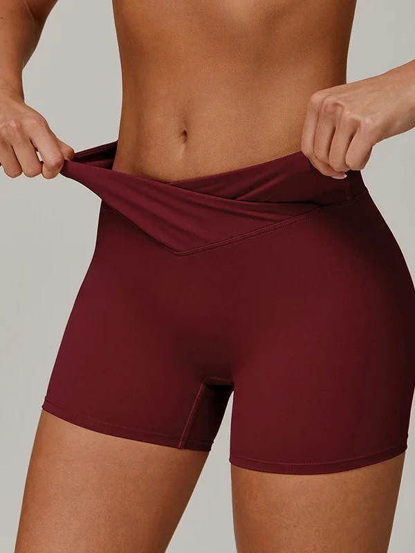 High-Waisted Moopsi Yoga Shorts for Breathable Summer Comfort