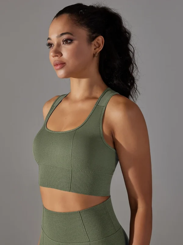 Seamless Sports Bra for Women - Shockproof Gym Comfort