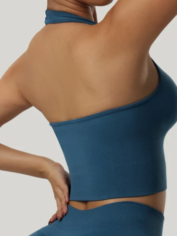 V Neck Women’s Yoga Bra - Seamless Quick-Dry Fitness Top