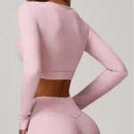 Stylish Hollow Out Long Sleeve Yoga Top for Active Women - Image 6