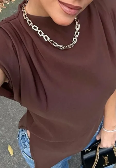 Luxurious Pleated Sleeveless Crop Top - Summer Streetwear Bliss