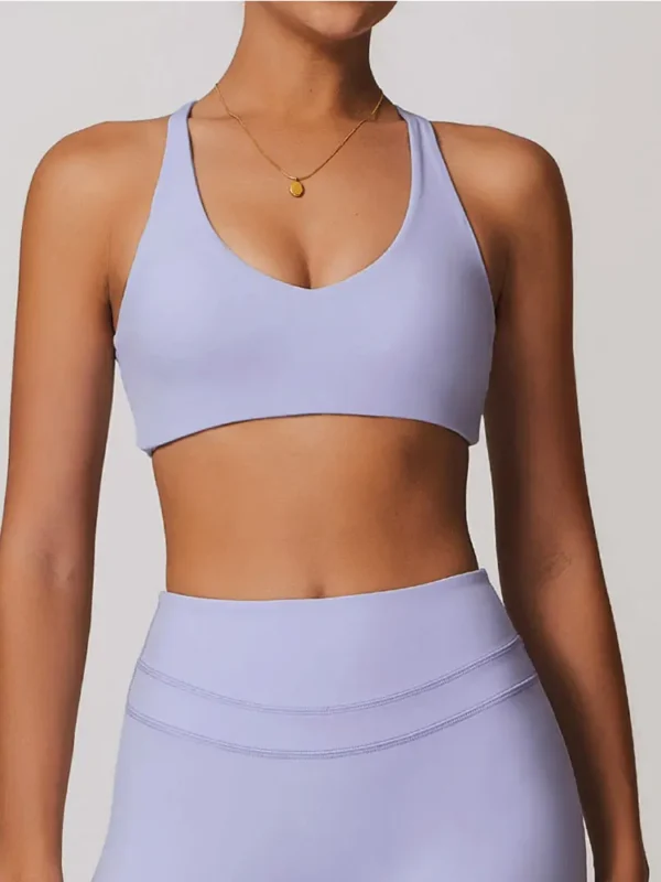 Mikeyoga Women's Push-Up Sports Bra for Ultimate Comfort