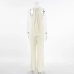 Chic Linad Halter Two-Piece Set for Effortless Summer Style - Image 6