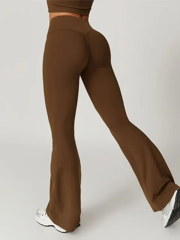 High-Waist Flared Yoga Pants for Women - Stylish & Breathable