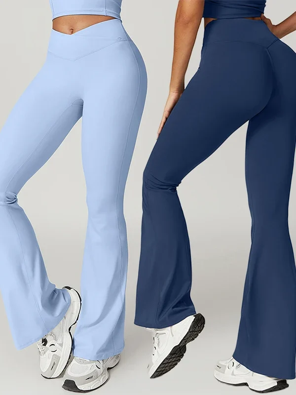 Chic Women's Flared Leggings for Yoga & Casual Fitness