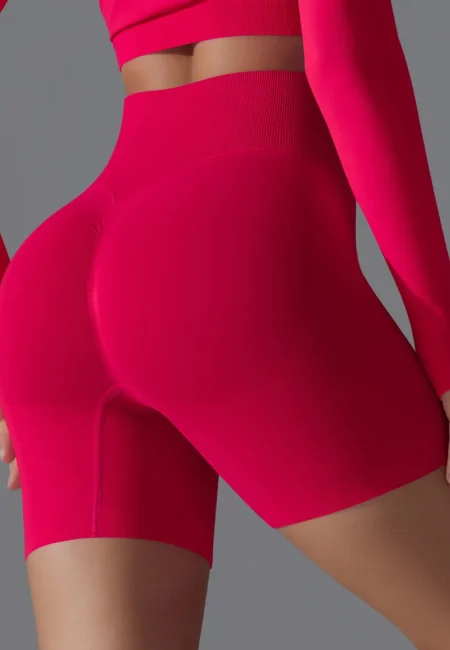 Stylish High Waist Yoga Shorts for Women - Breathable Fitness Gear