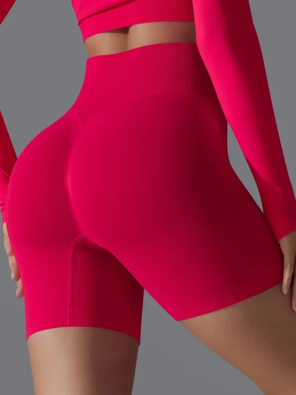 Stylish High Waist Yoga Shorts for Women - Breathable Fitness Gear