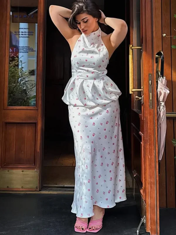 Elegant Women's Skirt Set: Chic A-Line Top & High Waist Style