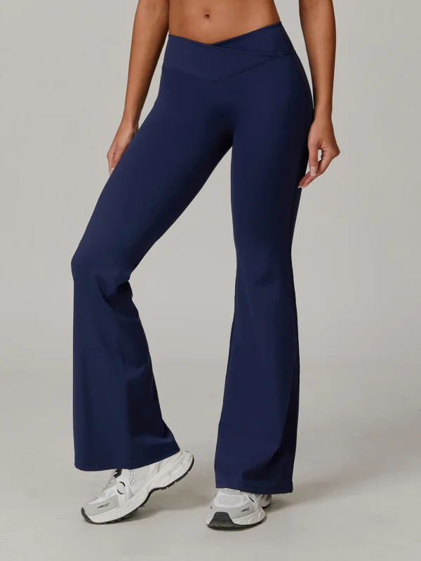 Flared High Waist Yoga Pants for Ultimate Fitness Comfort