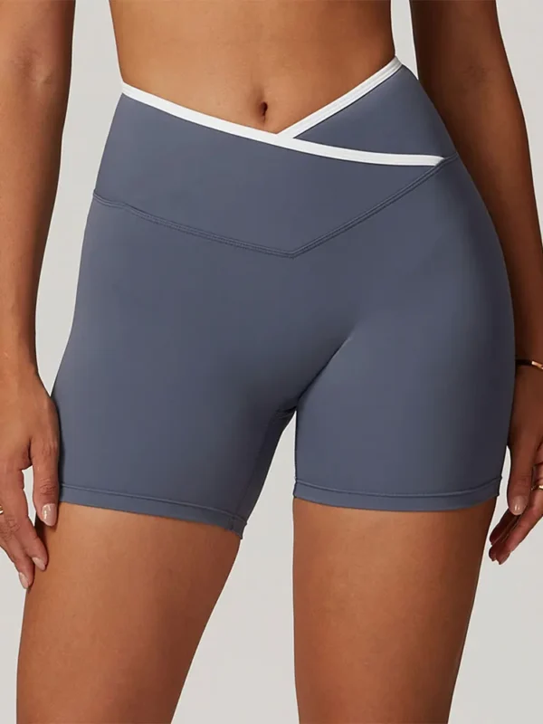V-Shaped Yoga Shorts for Women: Breathable Workout Elegance