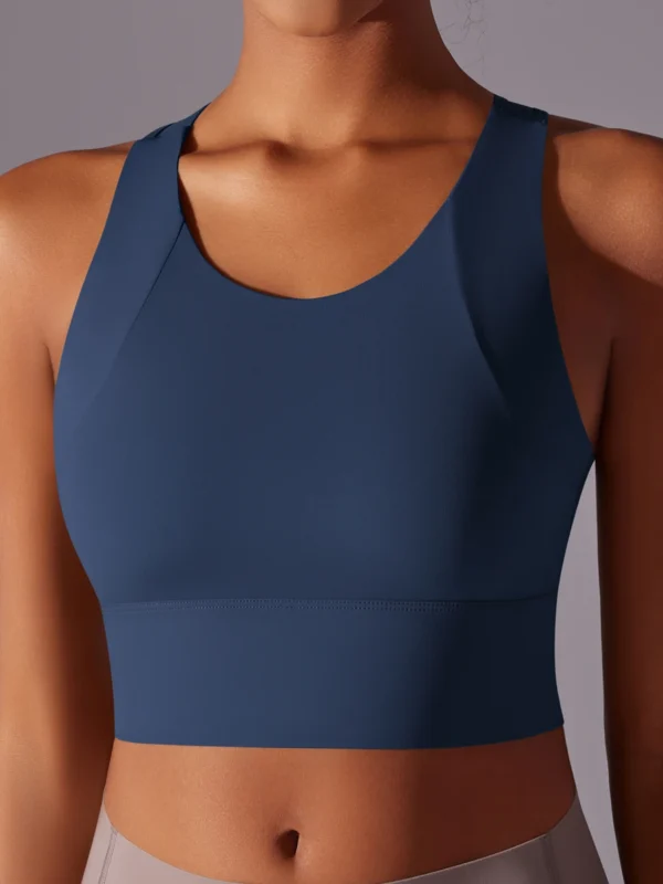 Luxurious Nylon Sports Bra for Ultimate Comfort & Style