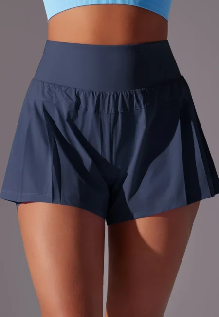 High-Waist Quick-Dry Women's Running Shorts with Pocket
