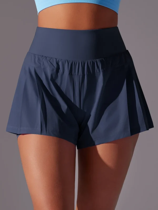 High-Waist Quick-Dry Women's Running Shorts with Pocket
