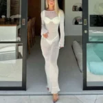 Elegant Backless Beach Cover-Up Dress for Summer Parties - Image 5