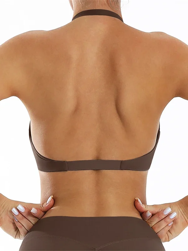 Backless Quick-Dry Sports Bra for Women - Stylish Gym Essential