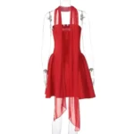 Elegant Off-Shoulder Backless A-Line Summer Dress for Women - Image 6