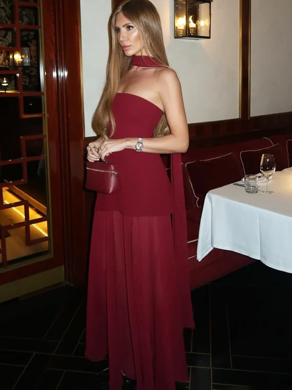 Elegant Backless Summer Dress - Moopsi Fashion Long Gown