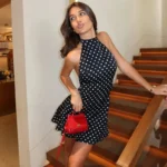 Vintage Polka Dot Mini Dress - Chic Sleeveless Elegance