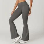 High-Waisted Flare Yoga Pants for Effortless Style & Comfort - Image 2