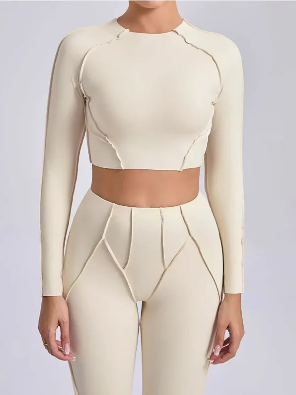 Elegant Long Sleeve Workout Top for Active Women