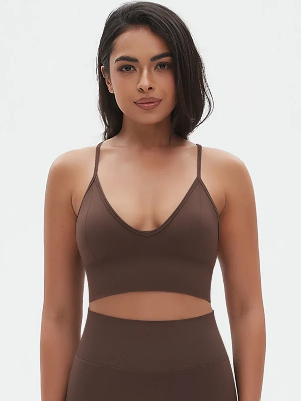 Chic Seamless Yoga Bra for Women - High Support & Comfort