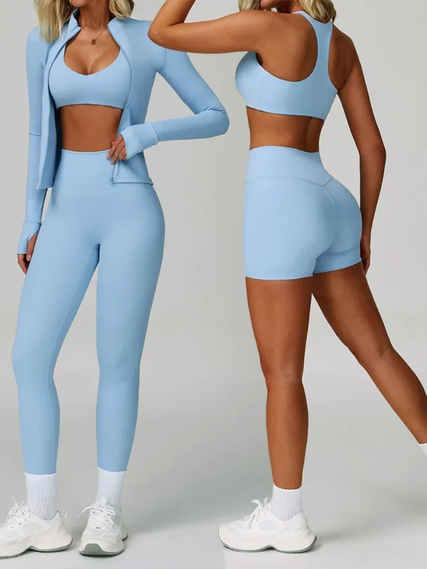 Luxurious 2-3 PCS Women's Yoga Suit - Comfort & Style Set