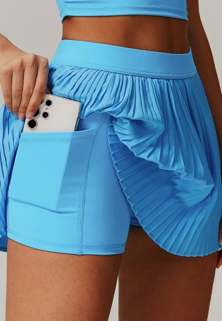 High Waisted Athletic Skorts with Pockets - Quick Dry Tennis